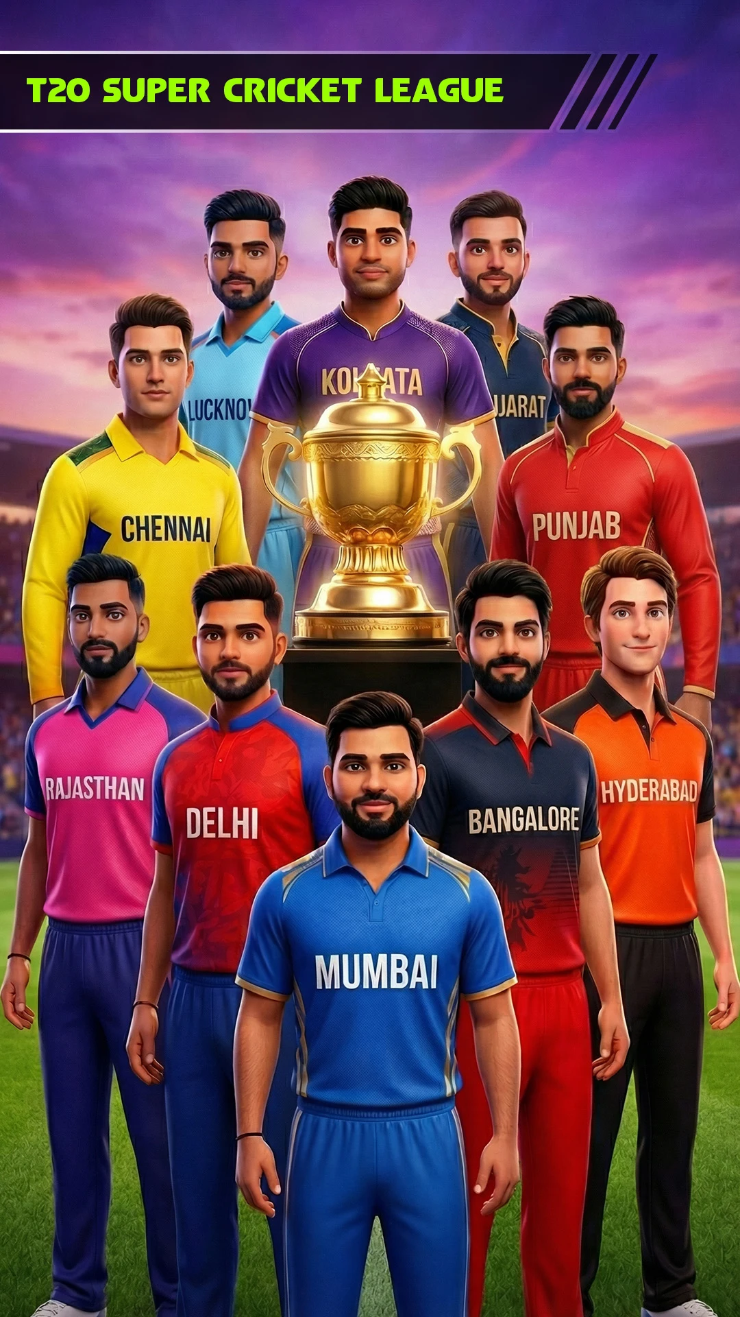 3D Cricket T10 T20 Indian Game screenshot